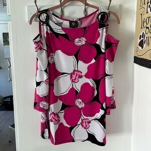 JM Collection Women’s Cold Shoulder Top